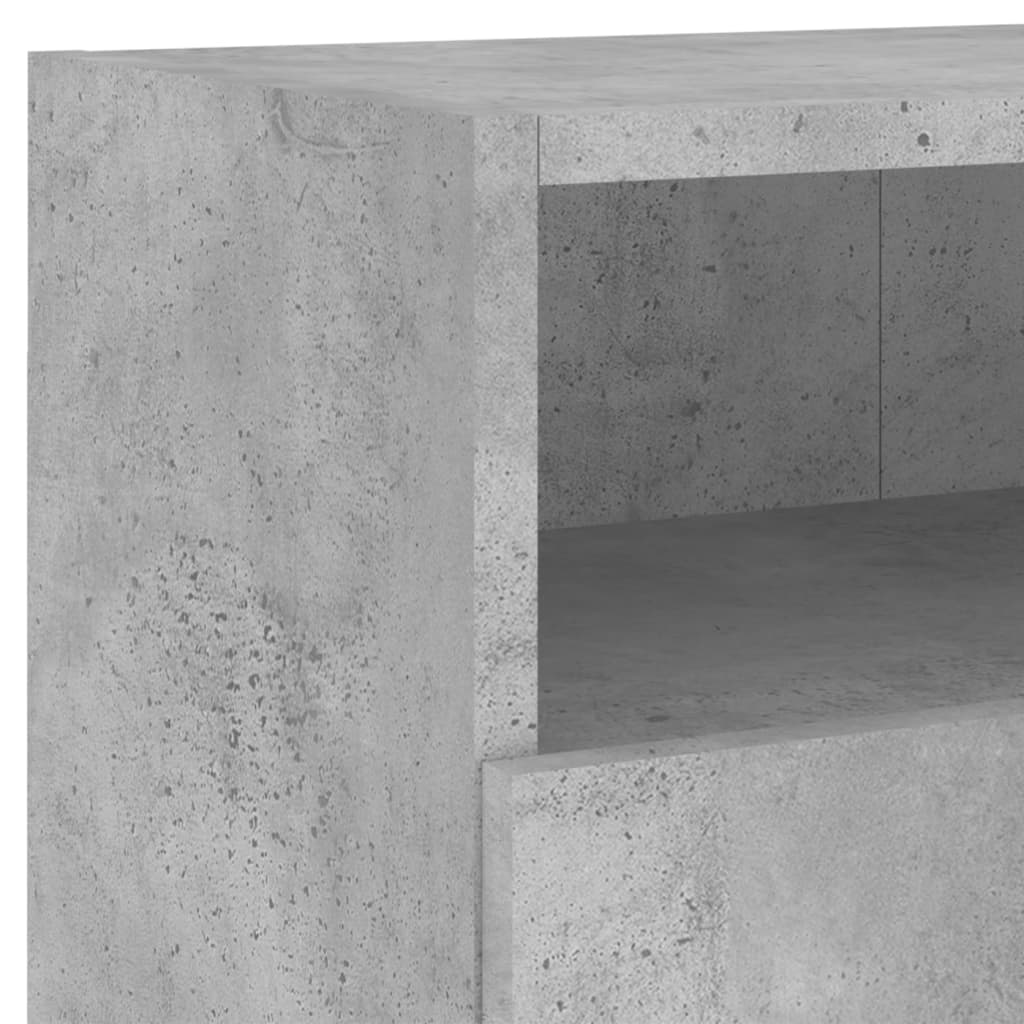 Mobili TV Muro 2pz Grigio Cemento 80x30x30 cm Legno Multistrato | homemem39