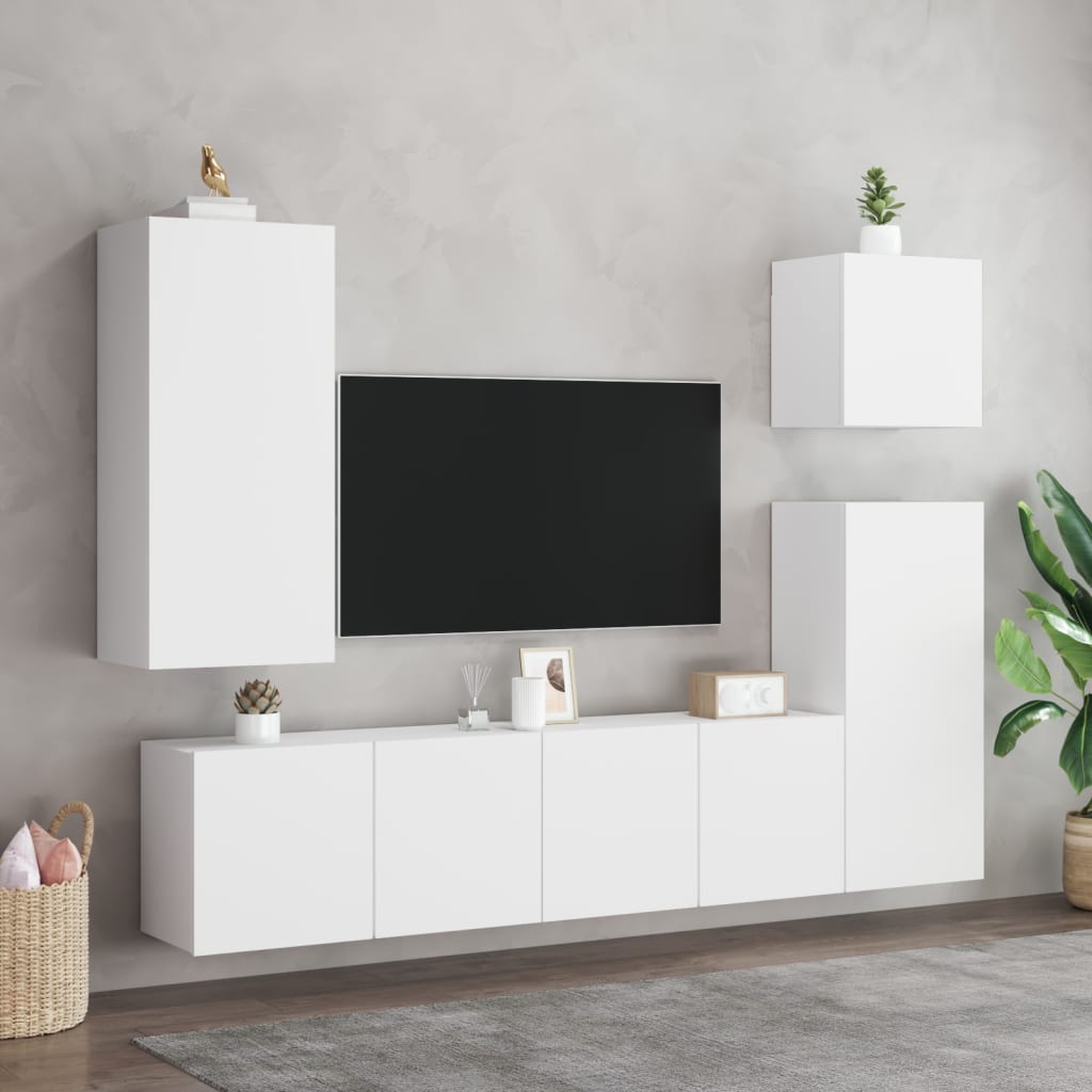 Mobile TV a Parete Bianco 80x30x41 cm | homemem39