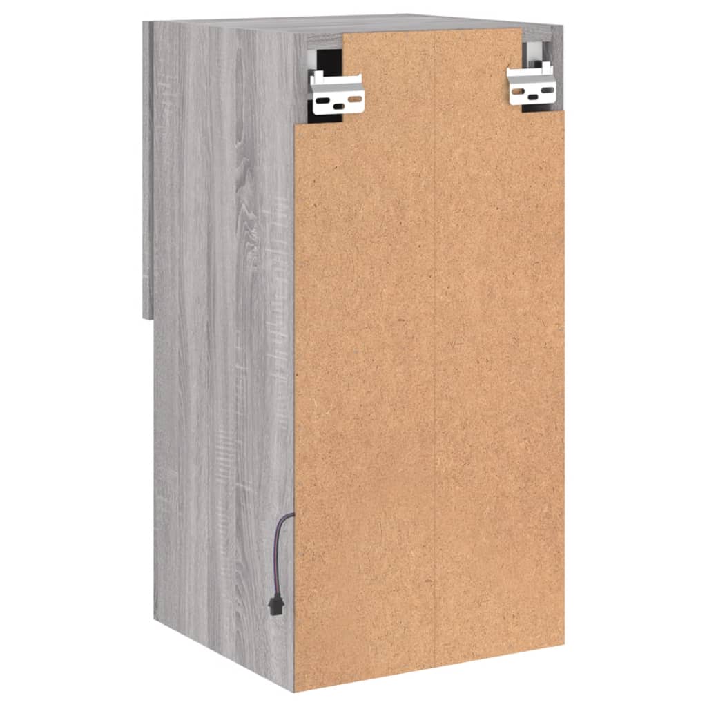 Mobile TV con Luci LED Grigio Sonoma 30,5x30x60 cm | homemem39