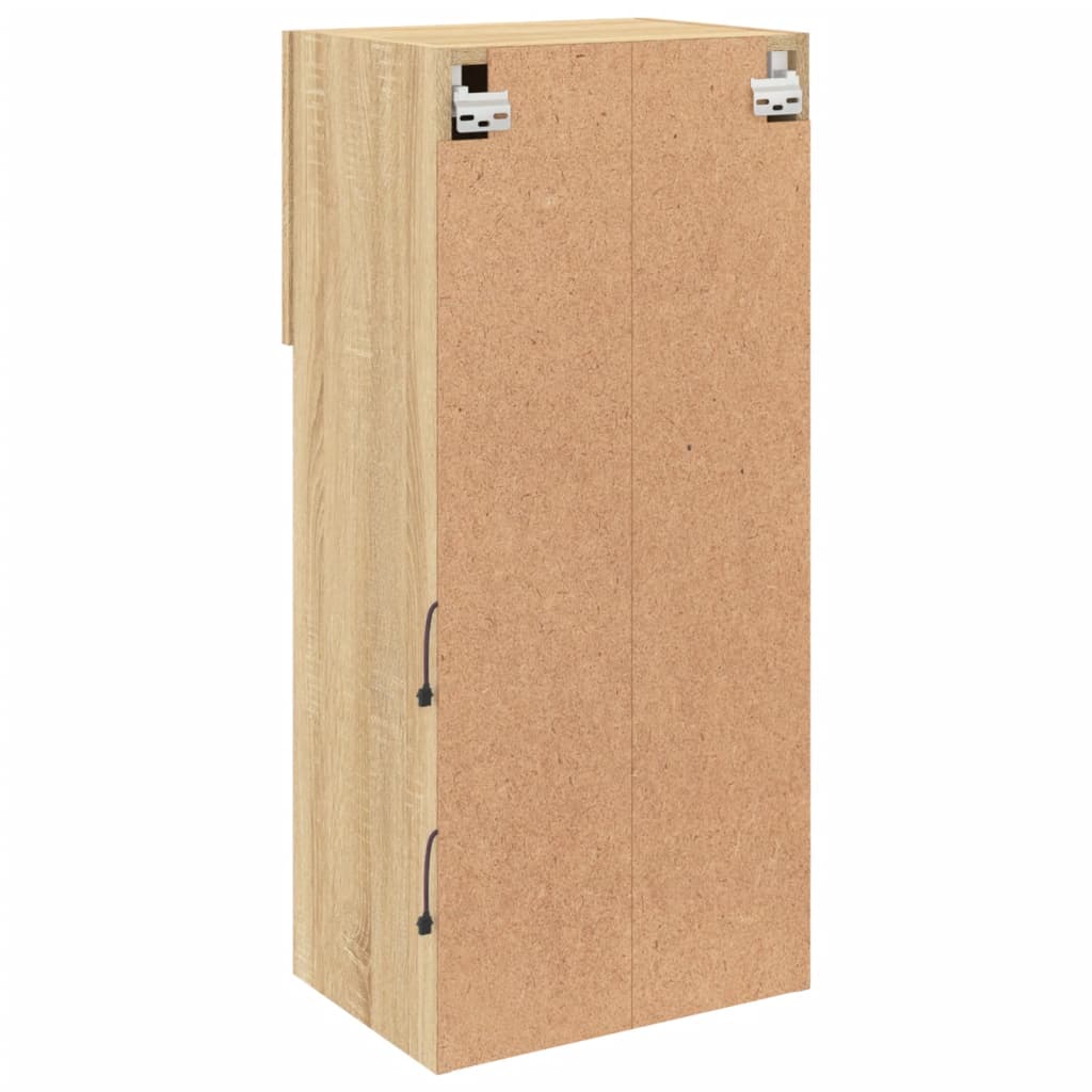 Mobile TV con Luci LED Rovere Sonoma 40,5x30x90 cm | homemem39