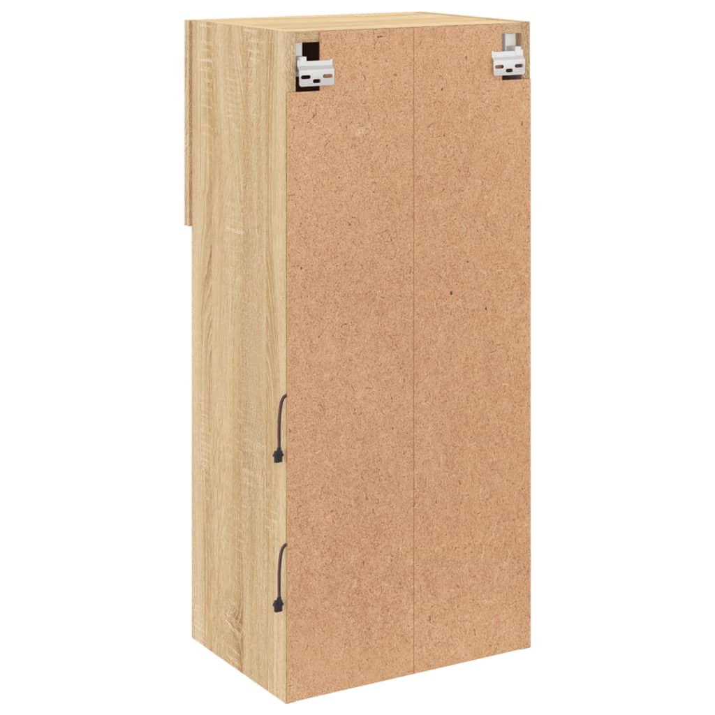 Mobili TV con Luci LED 2pz Rovere Sonoma 40,5x30x90 cm | homemem39