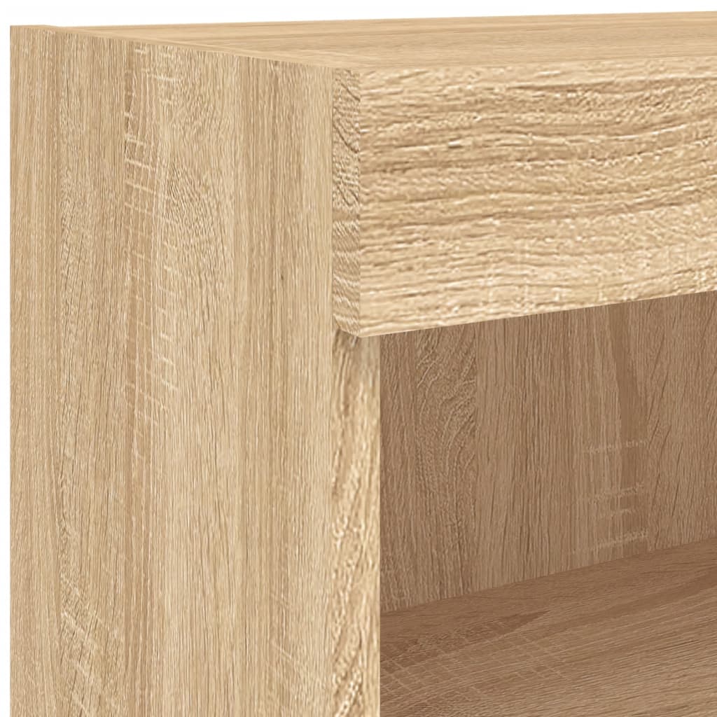 Mobili TV con Luci LED 2pz Rovere Sonoma 60x30x30 cm | homemem39