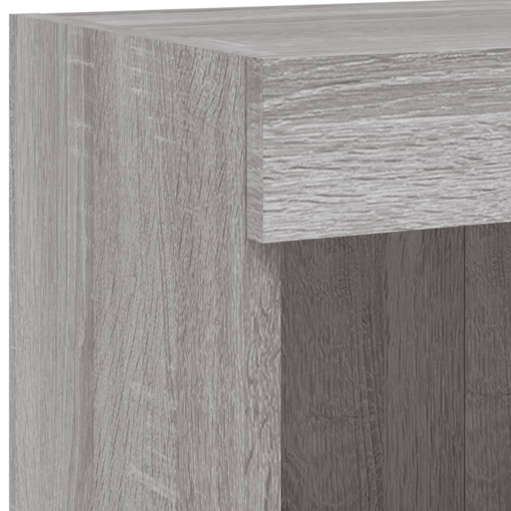 Mobili TV con Luci LED 2pz Grigio Sonoma 100x30x30 cm | homemem39