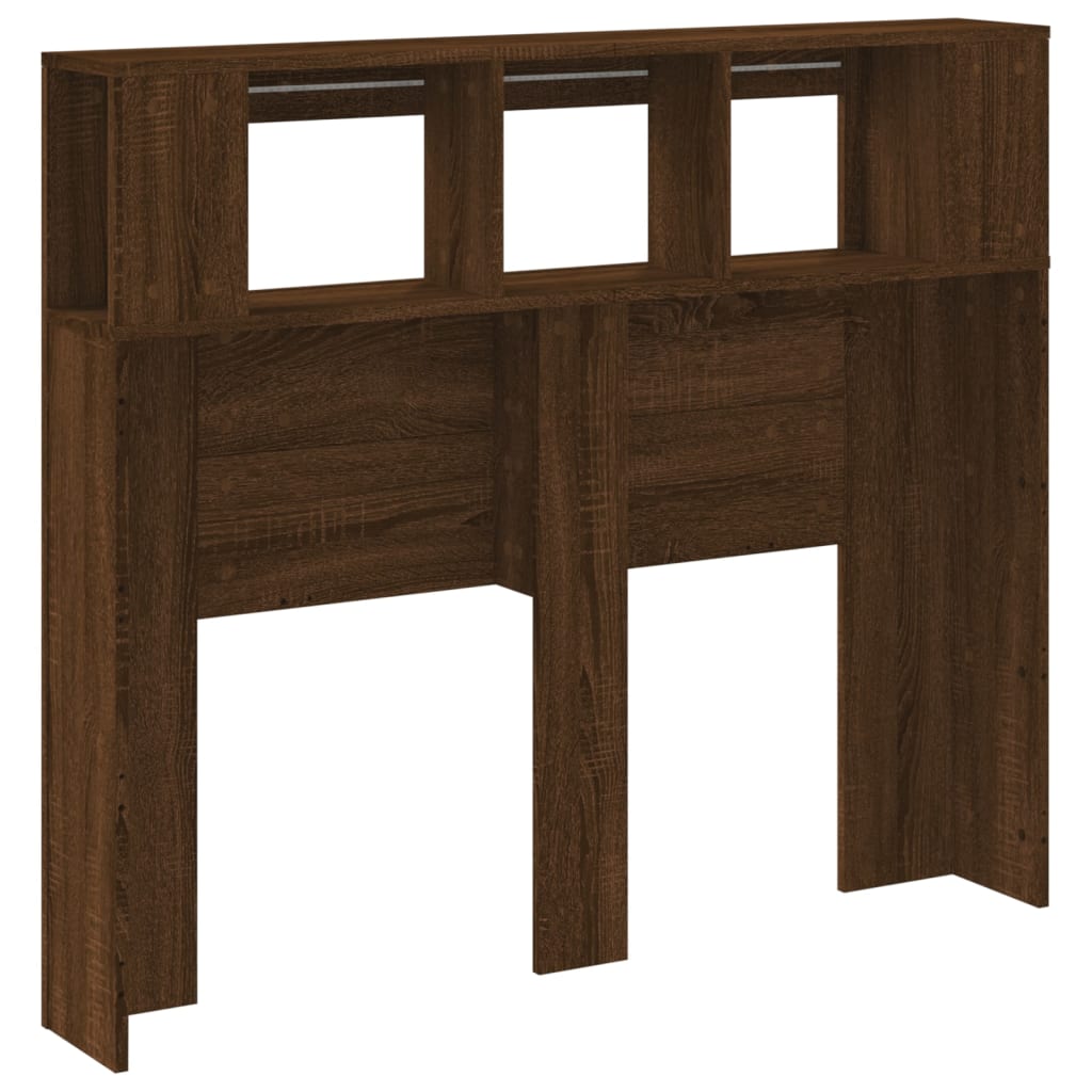 Testiera LED Rovere Marrone 120x18,5x103,5 cm Legno Multistrato - homemem39