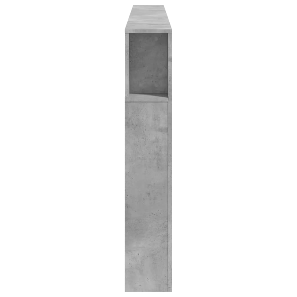 Testiera LED Grigio Cemento 220x18,5x103,5 cm Legno Multistrato - homemem39