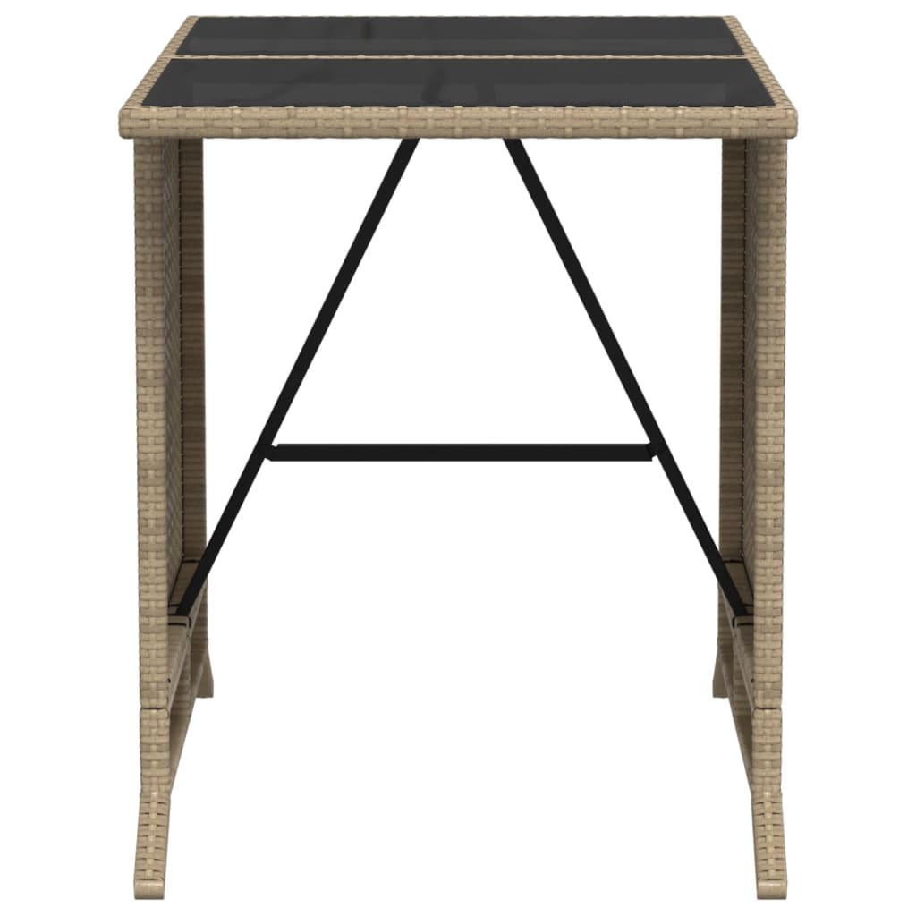 Set da Bistrò 3 pz con Cuscini Beige Misto in Polyrattan | homemem39