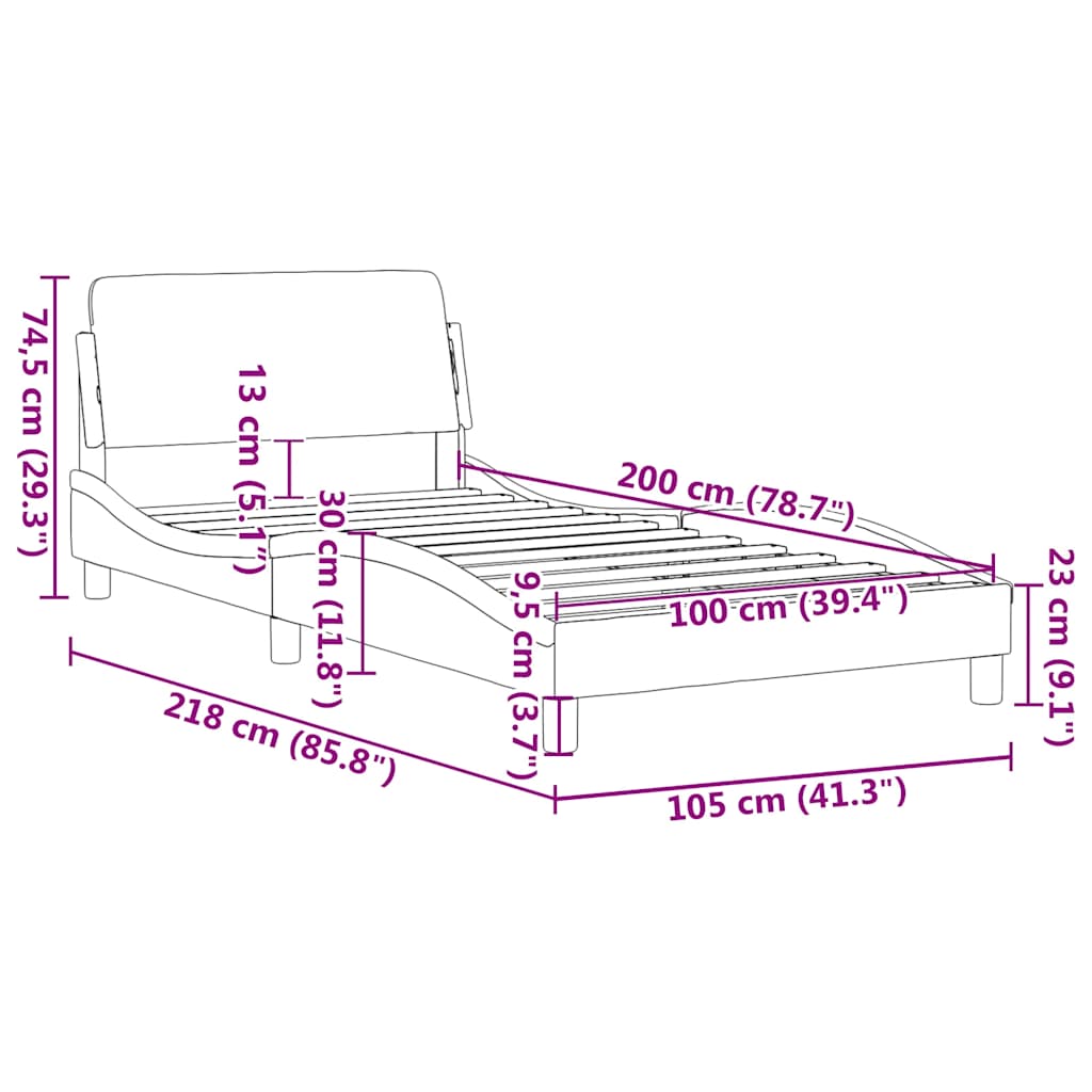 Giroletto Dover Nero e Bianco 100x200 cm in Similpelle | homemem39