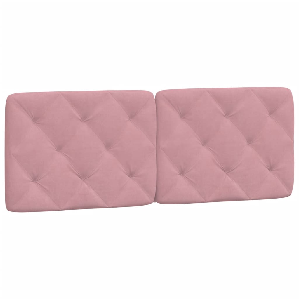 Cuscino Testiera Rosa 120 cm in Velluto