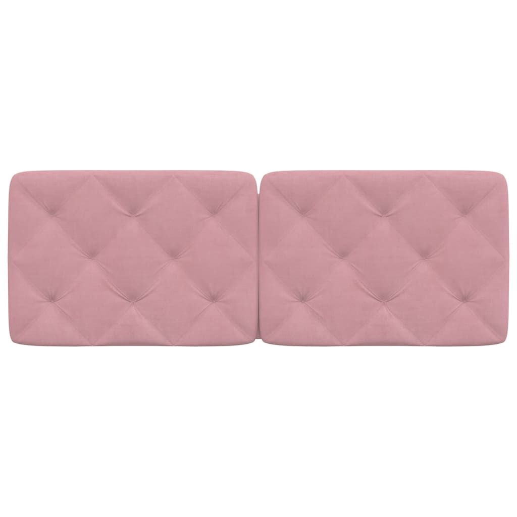 Cuscino Testiera Rosa 120 cm in Velluto