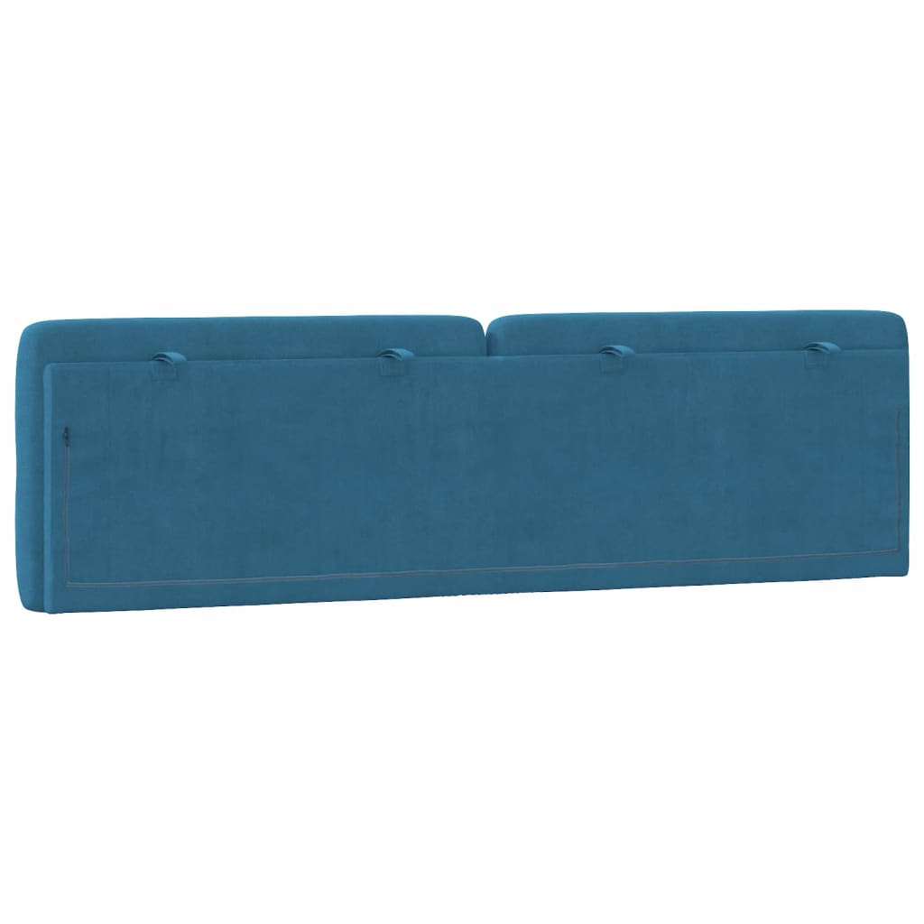 Cuscino Testiera Blu 180 cm in Velluto