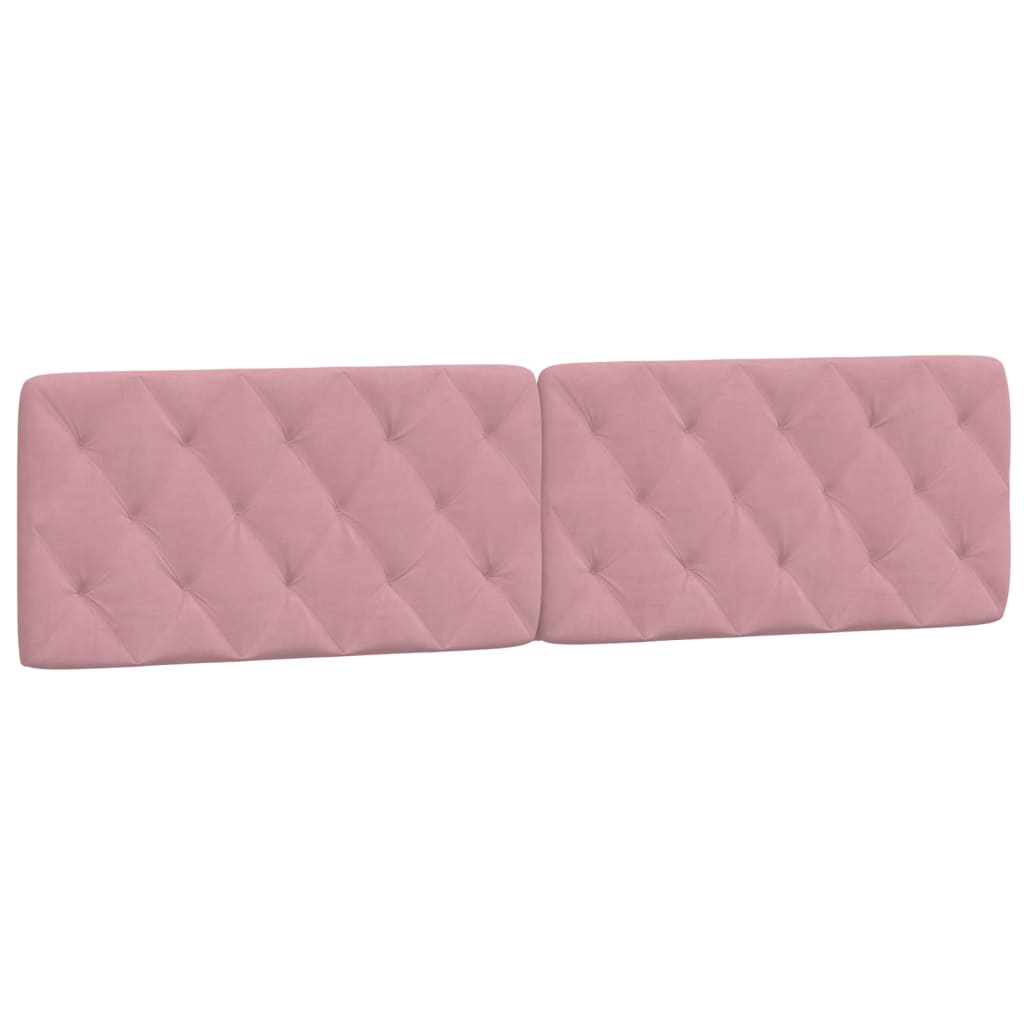 Cuscino Testiera Rosa 200 cm in Velluto