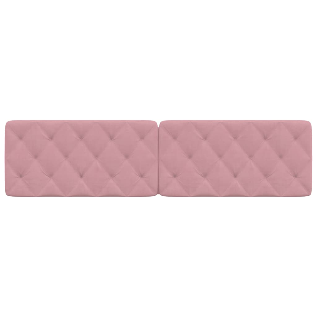 Cuscino Testiera Rosa 200 cm in Velluto