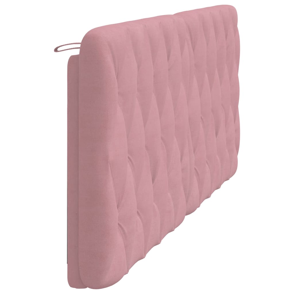 Cuscino Testiera Rosa 200 cm in Velluto
