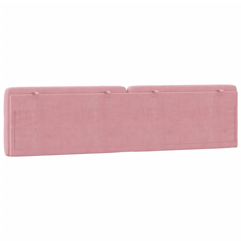 Cuscino Testiera Rosa 200 cm in Velluto