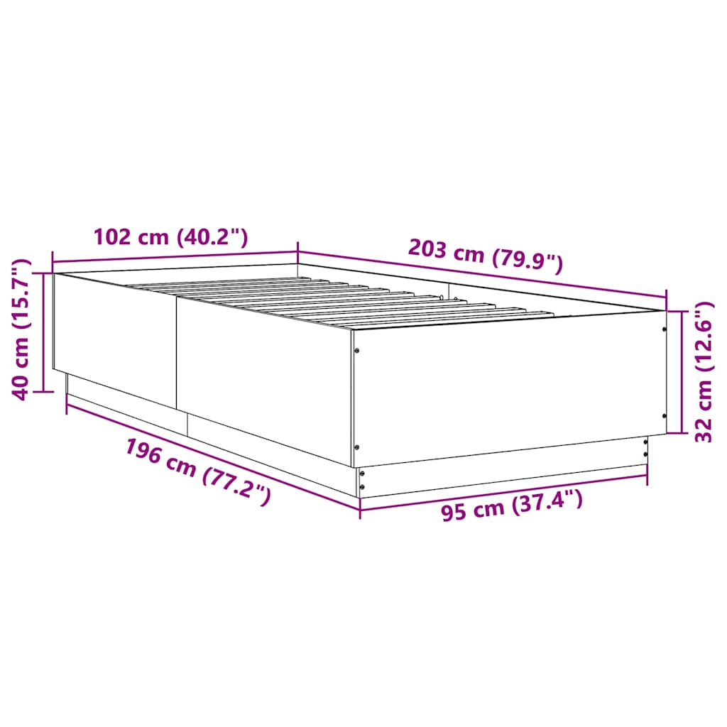 Giroletto Rovere Fumo 100x200 cm in Legno Multistrato | homemem39