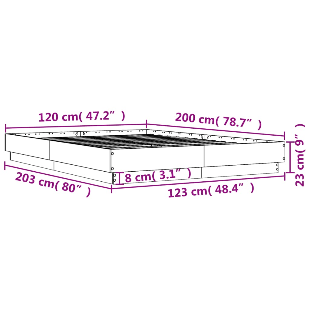 Giroletto Bianco 120x200 cm in Legno Multistrato | homemem39
