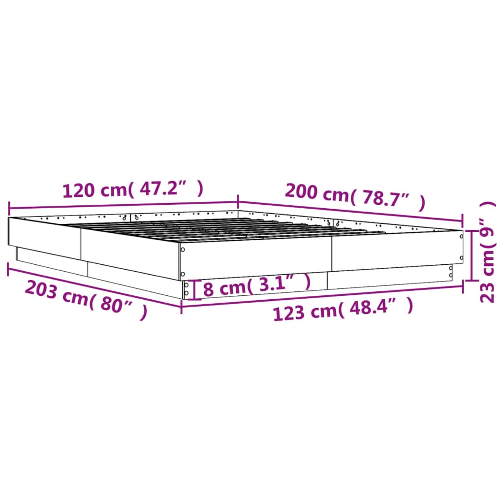 Giroletto Grigio Cemento 120x200 cm in Legno Multistrato | homemem39