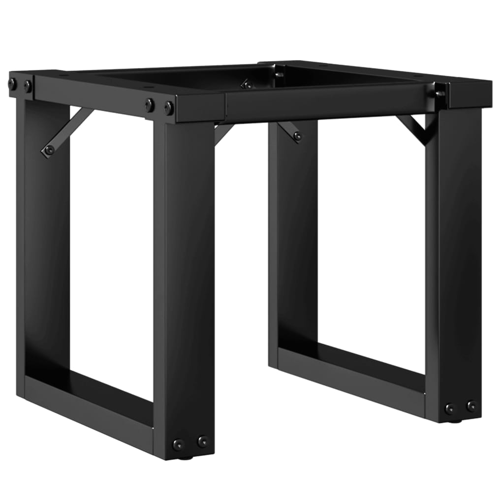 Telaio Gambe a O per Tavolino da Salotto 40x40x33 cm in Acciaio