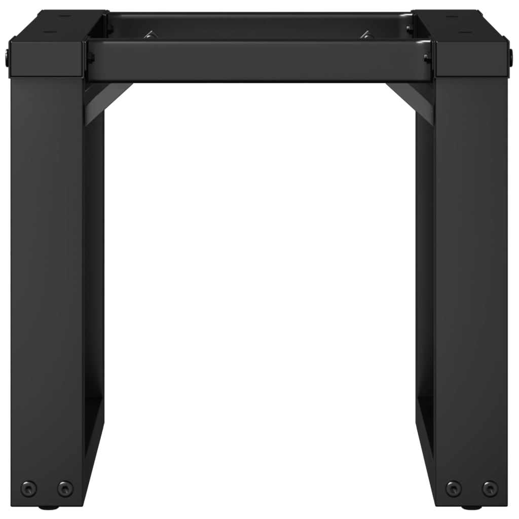 Telaio Gambe a O per Tavolino da Salotto 40x40x33 cm in Acciaio