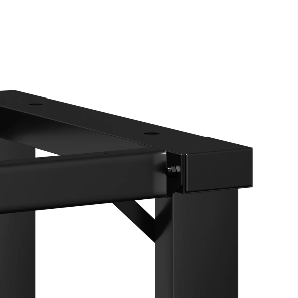 Telaio Gambe a O per Tavolino da Salotto 40x40x33 cm in Acciaio