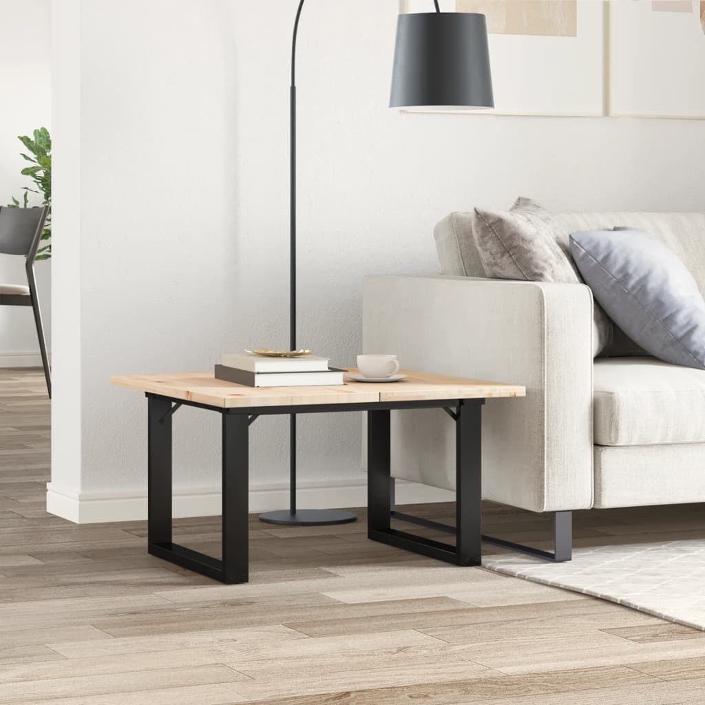 Telaio Gambe a O per Tavolino da Salotto 50x40x38 cm in Acciaio