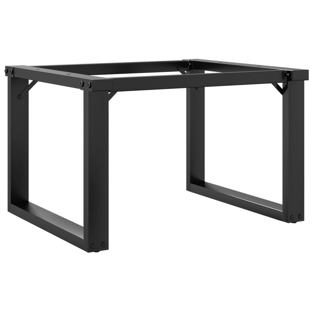 Telaio Gambe a O per Tavolino da Salotto 60x40x38 cm in Acciaio