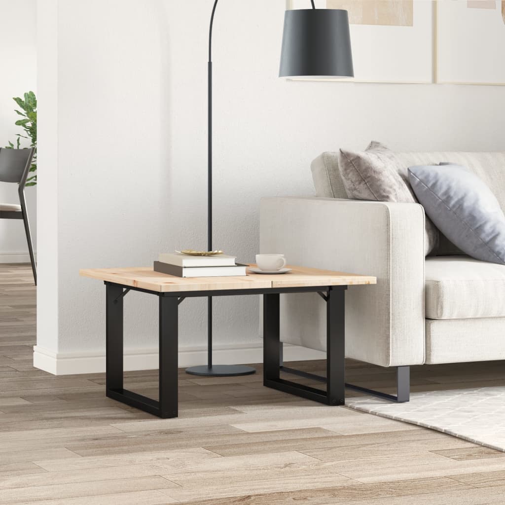 Telaio Gambe a O per Tavolino da Salotto 60x40x38 cm in Acciaio