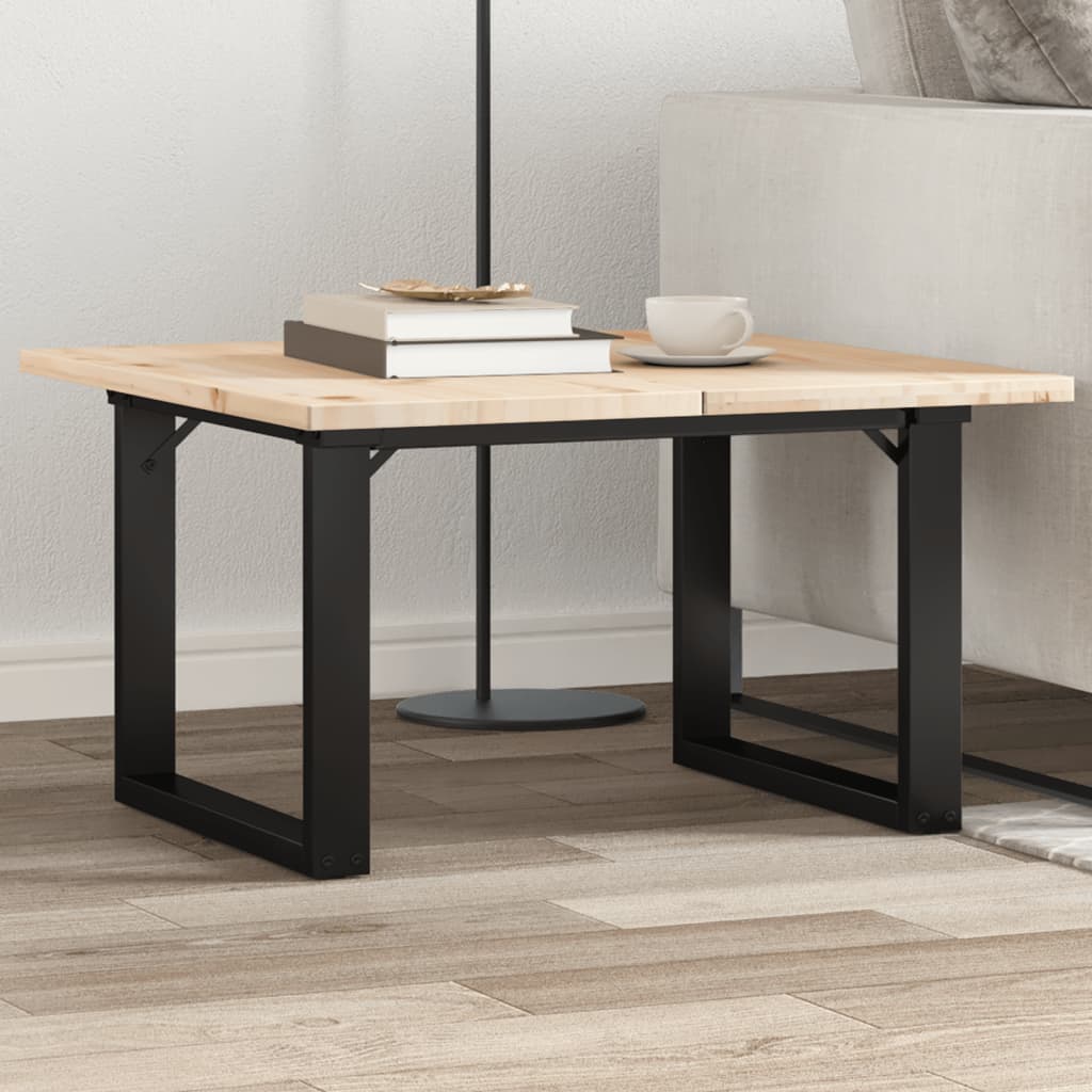Telaio Gambe a O per Tavolino da Salotto 60x40x38 cm in Acciaio