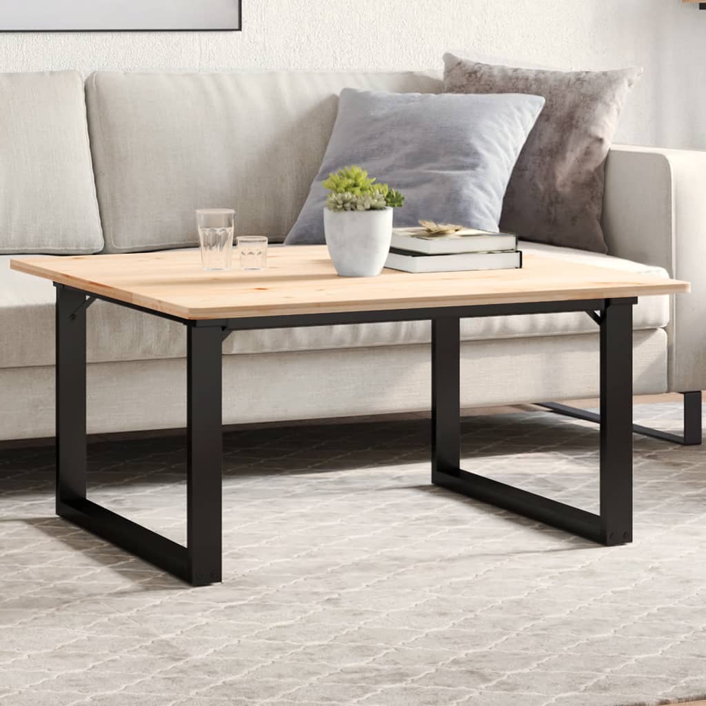 Telaio Gambe a O per Tavolino da Salotto 70x60x43 cm in Acciaio