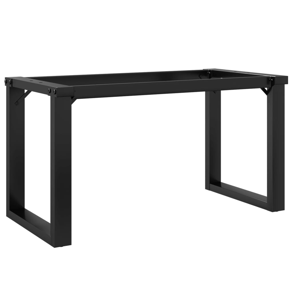 Telaio Gambe a O per Tavolino da Salotto 80x40x43 cm in Acciaio