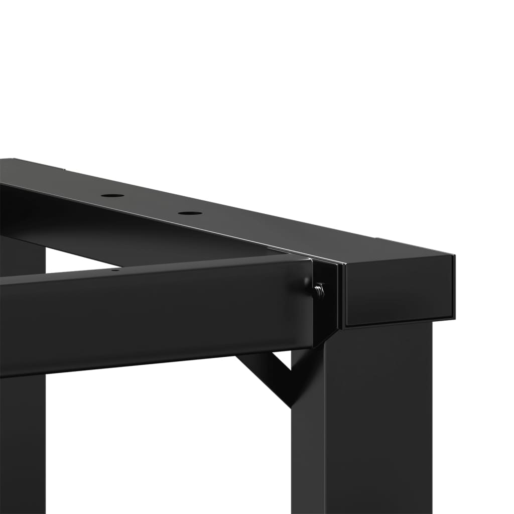 Telaio Gambe a O per Tavolino da Salotto 80x40x43 cm in Acciaio