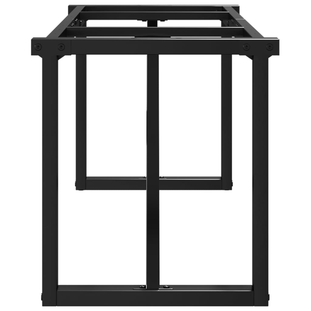 Telaio Gambe a O per Tavolino da Salotto 140x30x43cm in Acciaio