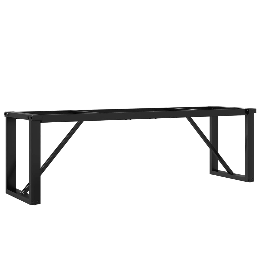 Telaio Gambe a O per Tavolino da Salotto 140x30x43cm in Acciaio
