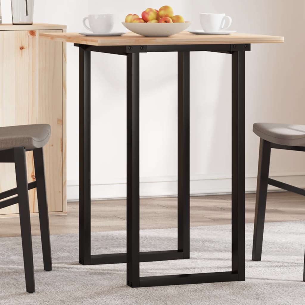 Telaio Gambe a O per Tavolo da Pranzo 40x40x73 cm in Acciaio
