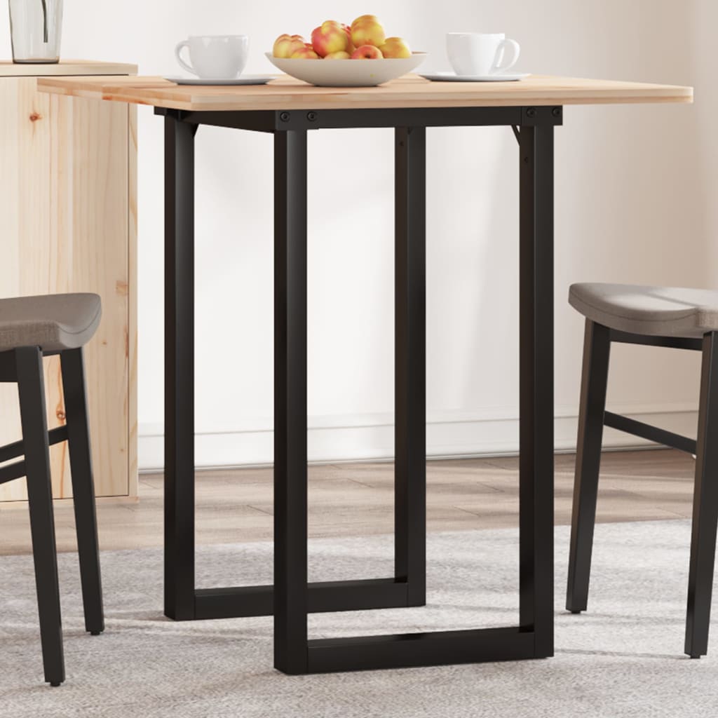 Telaio Gambe a O per Tavolo da Pranzo 50x40x73 cm in Acciaio
