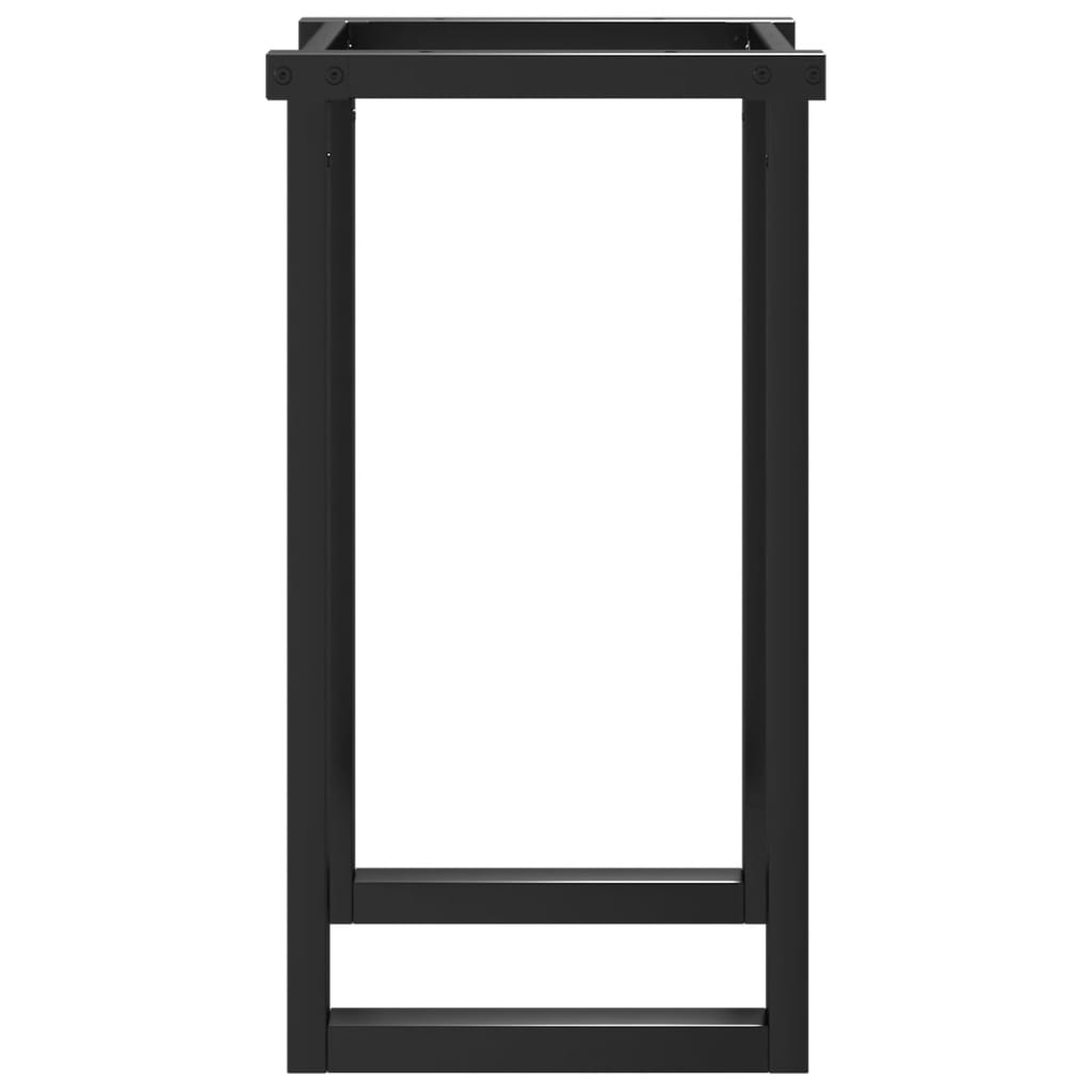 Telaio Gambe a O per Tavolo da Pranzo 50x40x73 cm in Acciaio