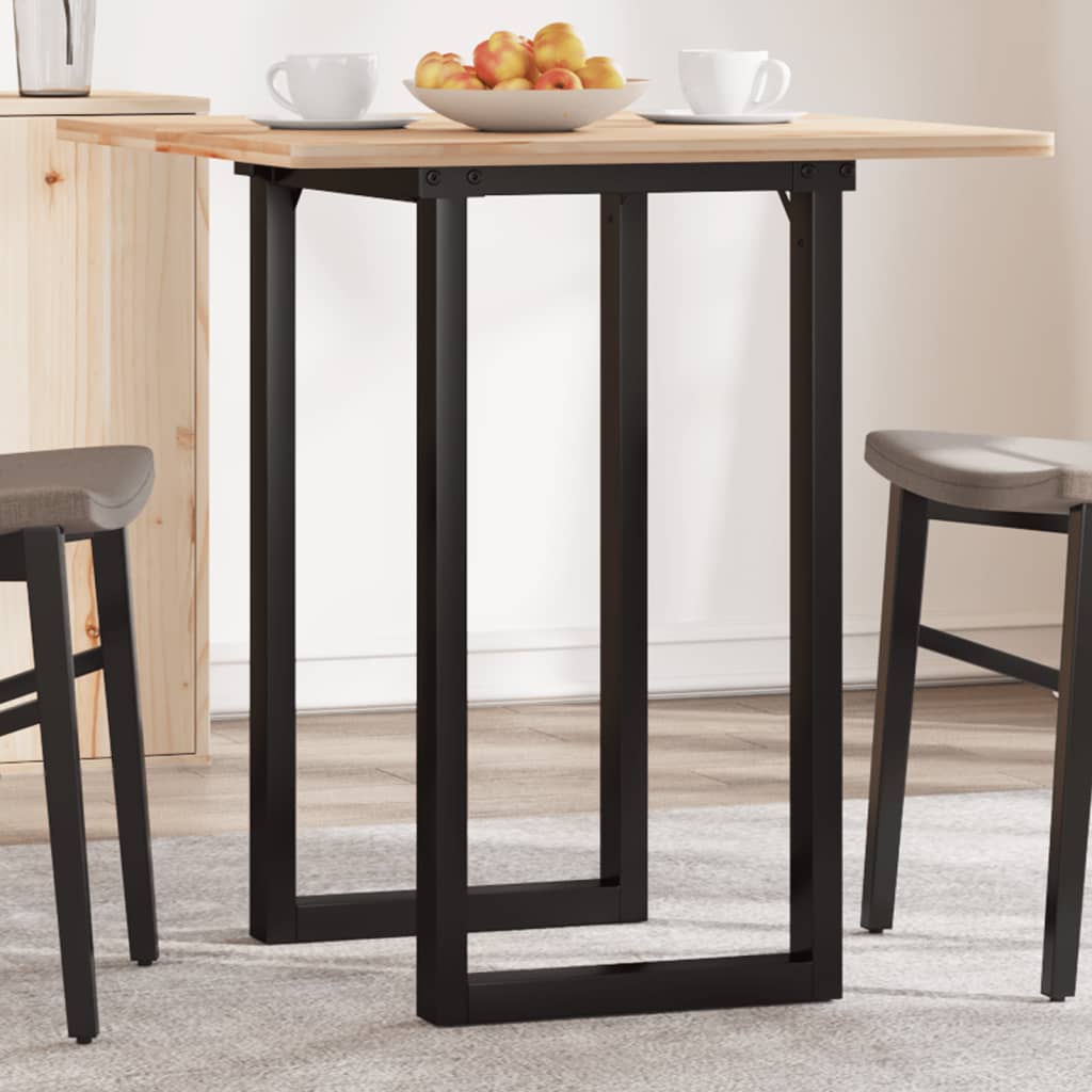 Telaio Gambe a O per Tavolo da Pranzo 60x50x73 cm in Acciaio
