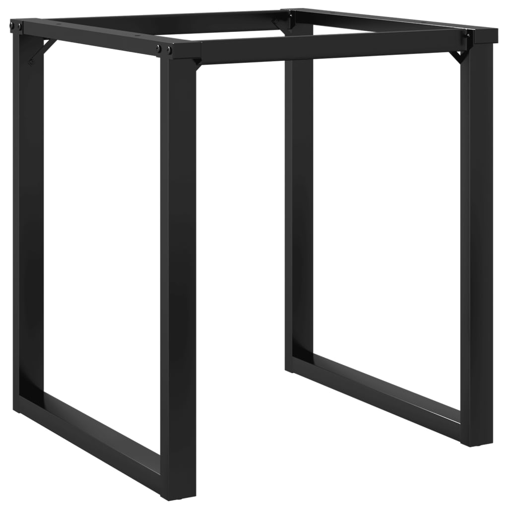Telaio Gambe a O per Tavolo da Pranzo 60x60x73 cm in Acciaio