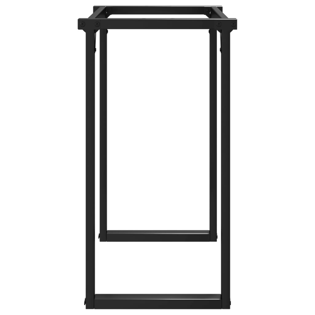 Telaio Gambe a O per Tavolo da Pranzo 80x40x73 cm in Acciaio