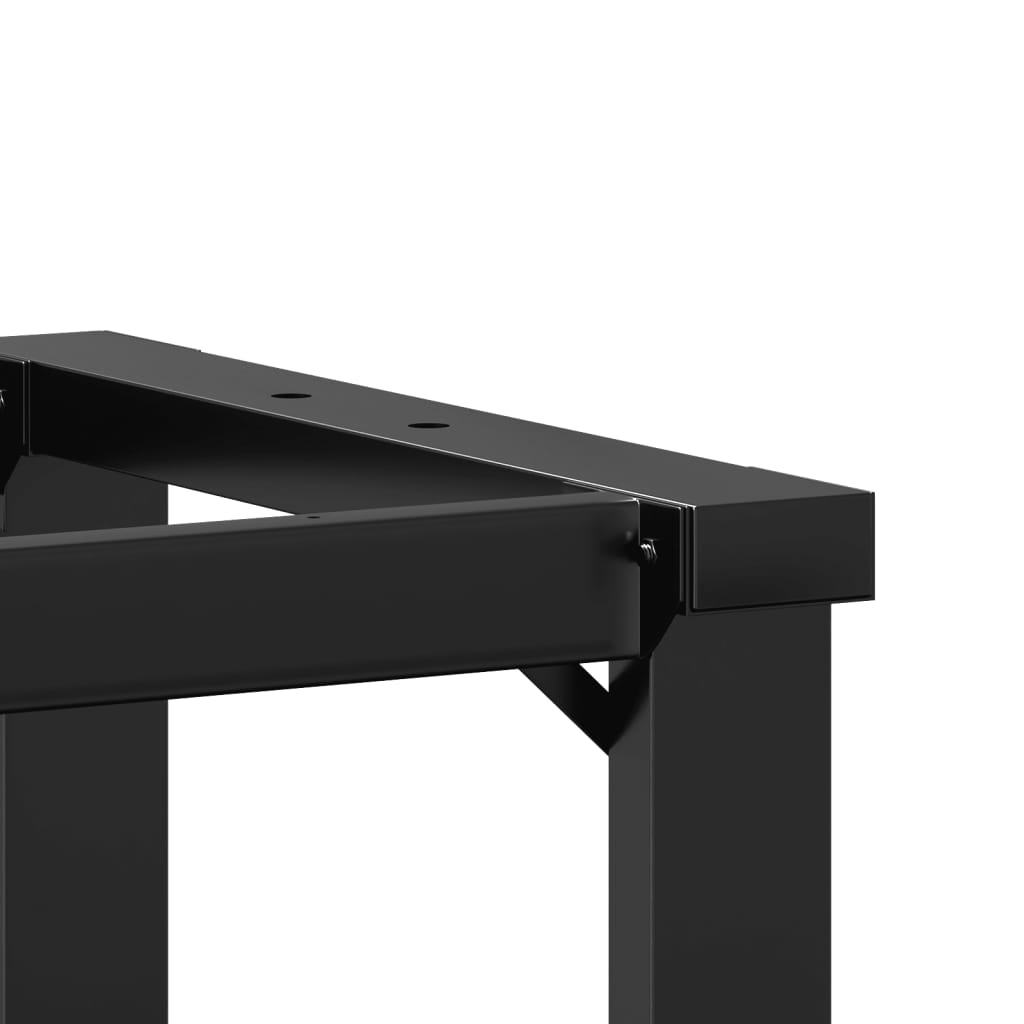 Telaio Gambe a O per Tavolo da Pranzo 80x40x73 cm in Acciaio