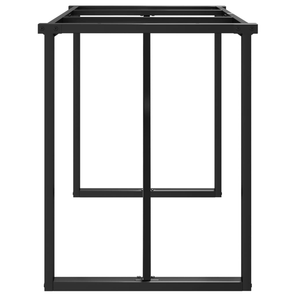 Telaio Gambe a O per Tavolo da Pranzo 120x60x73 cm in Acciaio