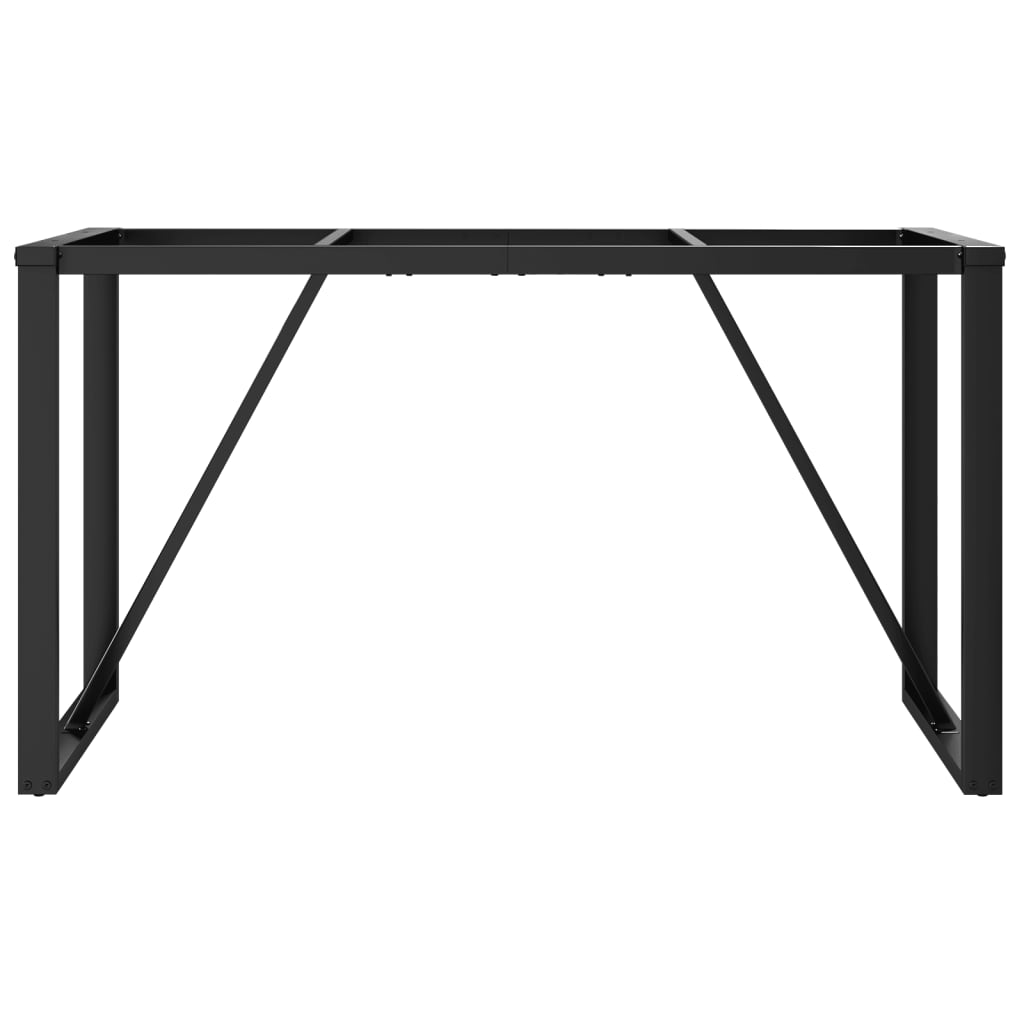 Telaio Gambe a O per Tavolo da Pranzo 140x60x73 cm in Acciaio