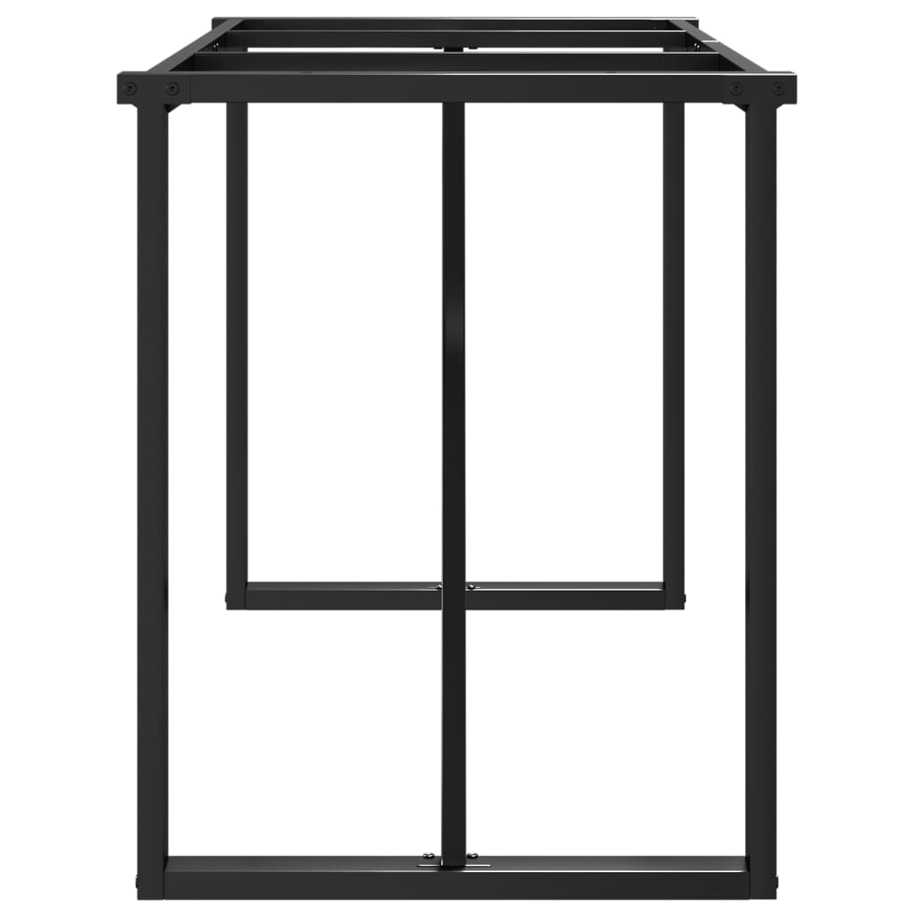 Telaio Gambe a O per Tavolo da Pranzo 140x60x73 cm in Acciaio