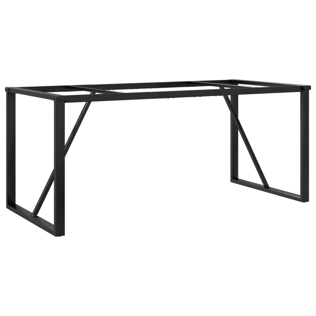 Telaio Gambe a O per Tavolo da Pranzo 160x80x73 cm in Acciaio