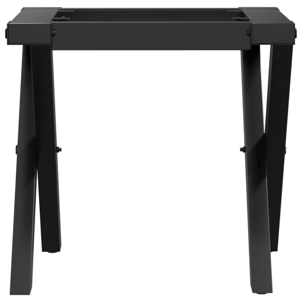Telaio Gambe a X per Tavolino da Salotto 30x30x33 cm in Acciaio