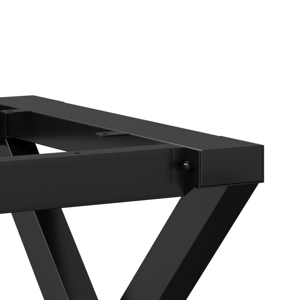 Telaio Gambe a X per Tavolino da Salotto 30x30x33 cm in Acciaio