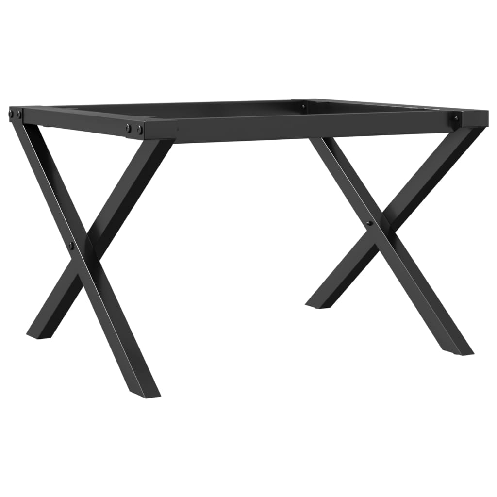 Telaio Gambe a X per Tavolino da Salotto 60x40x38 cm in Acciaio