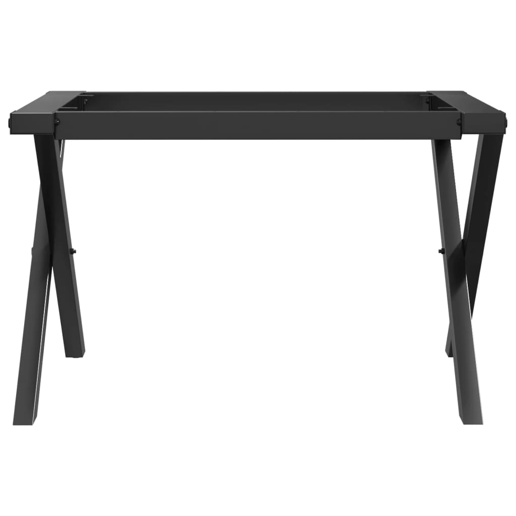Telaio Gambe a X per Tavolino da Salotto 60x40x38 cm in Acciaio