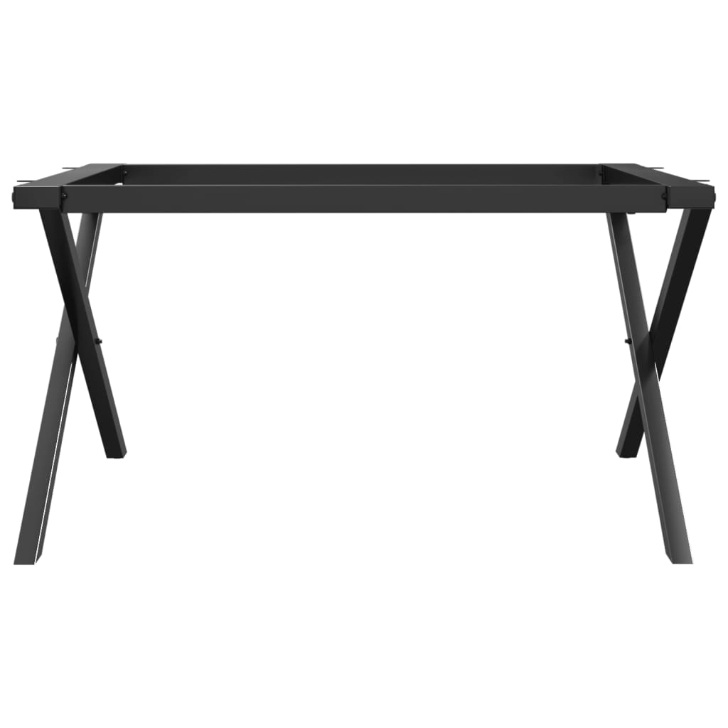Telaio Gambe a X per Tavolino da Salotto 70x60x43 cm in Acciaio