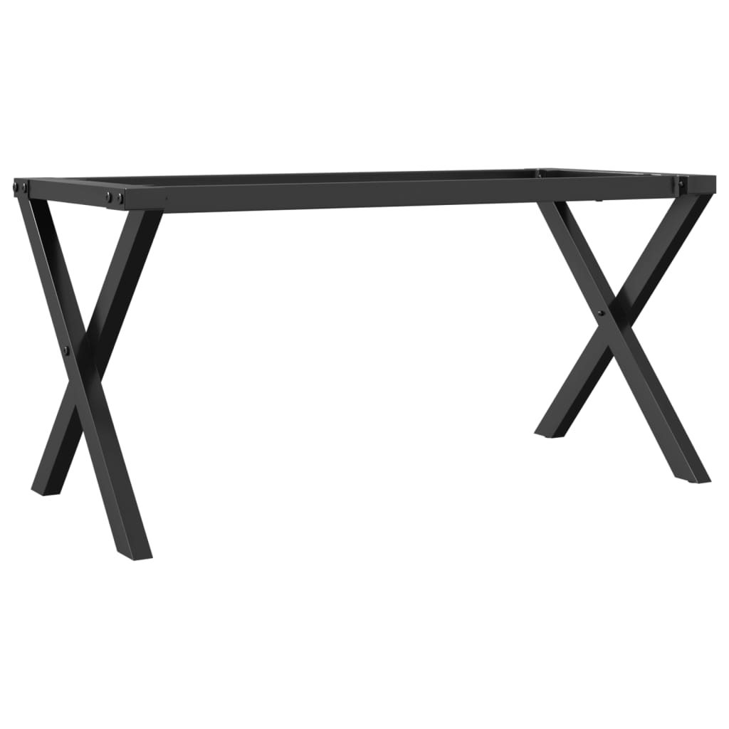 Telaio Gambe a X per Tavolino da Salotto 70x30x43 cm in Acciaio